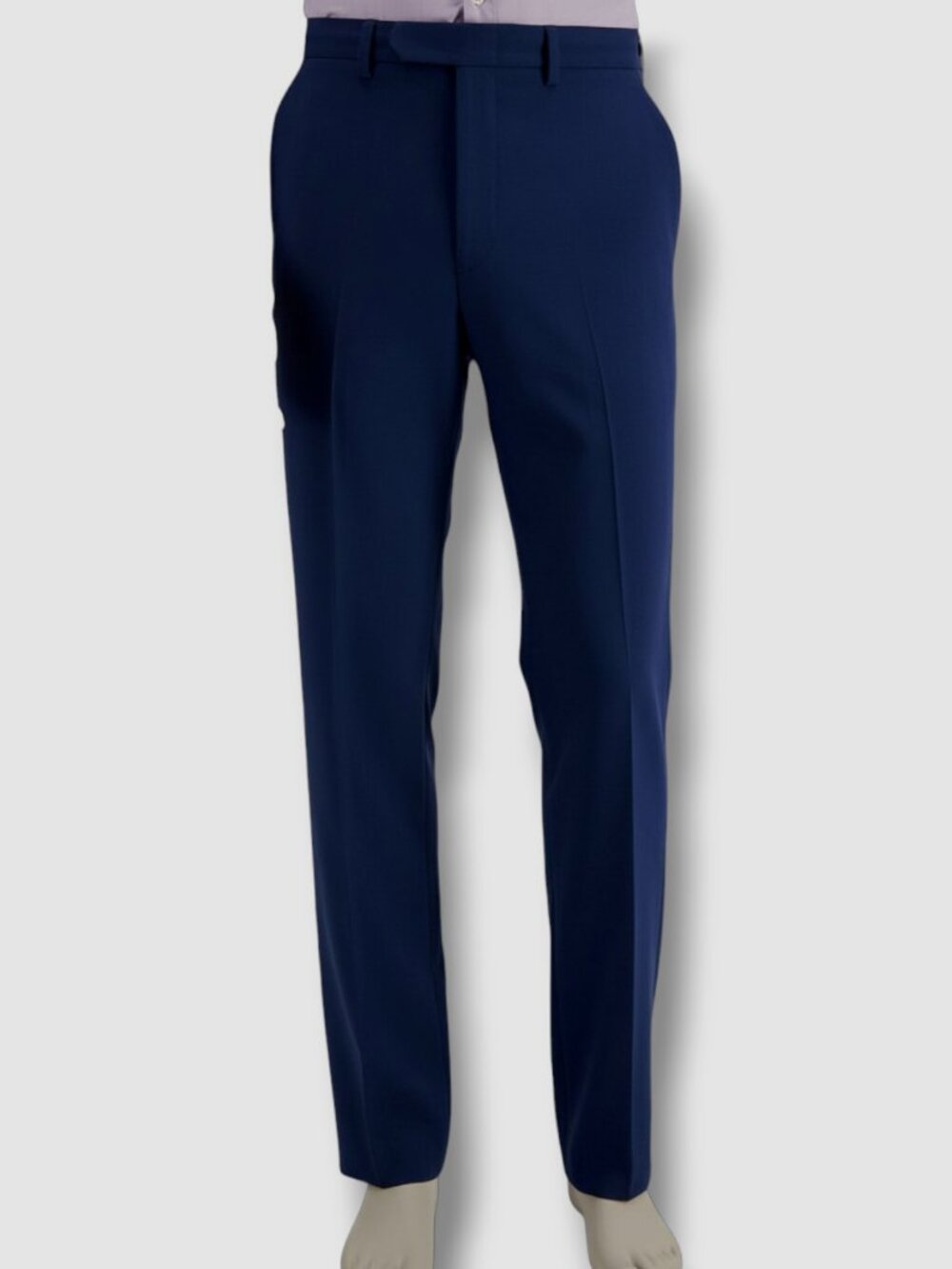 Nautica Men's Blue Solid Modern-Fit Gaff Stretch Suit Pants Size 38W 32L